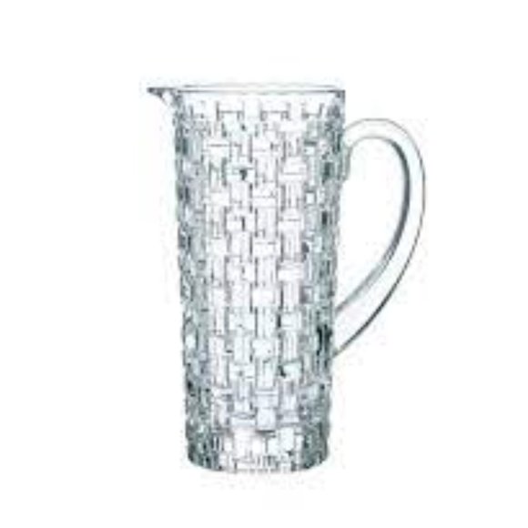 RIEDEL NACHTMANN Basket Weave Bossa Nova Crystal Pitcher Jug New Boxed 42 oz. - Picture 3 of 7